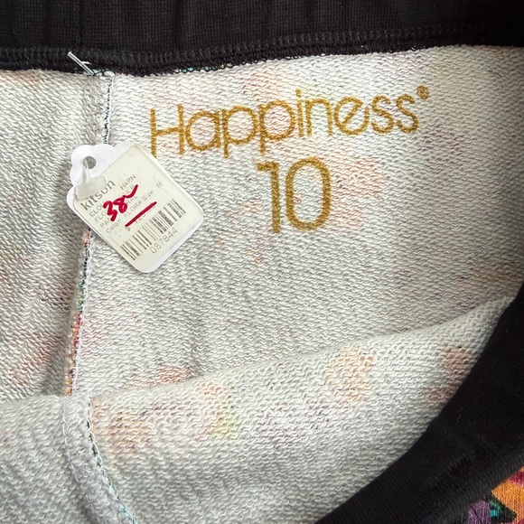 Happiness 10 Floral Studded Joggers NWT Made in Italy Kitson Size M - Picture 9 of 13
